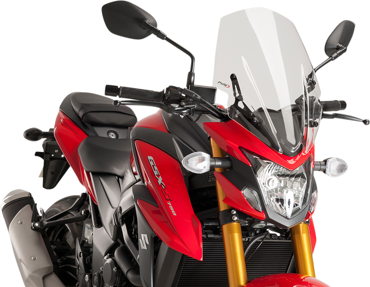 PUIG HI-TECH PARTS Race Windscreen - 17-1/4" - Clear - Suzuki