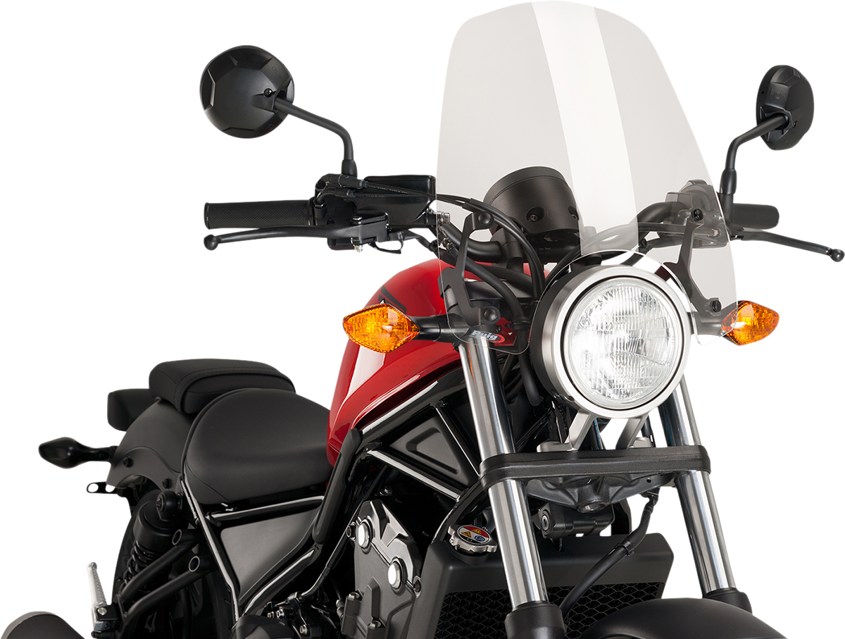 PUIG HI-TECH PARTS New Generation Windscreen - 16-1/2" - Clear - Honda