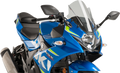 PUIG HI-TECH PARTS Race Windscreen - 14-3/8" - Smoke - Suzuki
