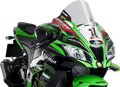 PUIG HI-TECH PARTS Race Windscreen - 14-1/4" - Clear - Kawasaki