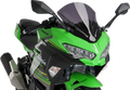 PUIG HI-TECH PARTS Race Windscreen - 15-3/4" - Dark Smoke - Kawasaki
