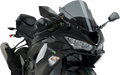 PUIG HI-TECH PARTS Race Windscreen - 13-3/4" - Dark Smoke - ZX-6R