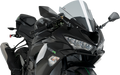 PUIG HI-TECH PARTS Race Windscreen - 13-3/4" - Smoke - ZX-6R