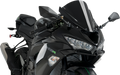 PUIG HI-TECH PARTS Race Windscreen - 13-3/4" - Black - ZX-6R