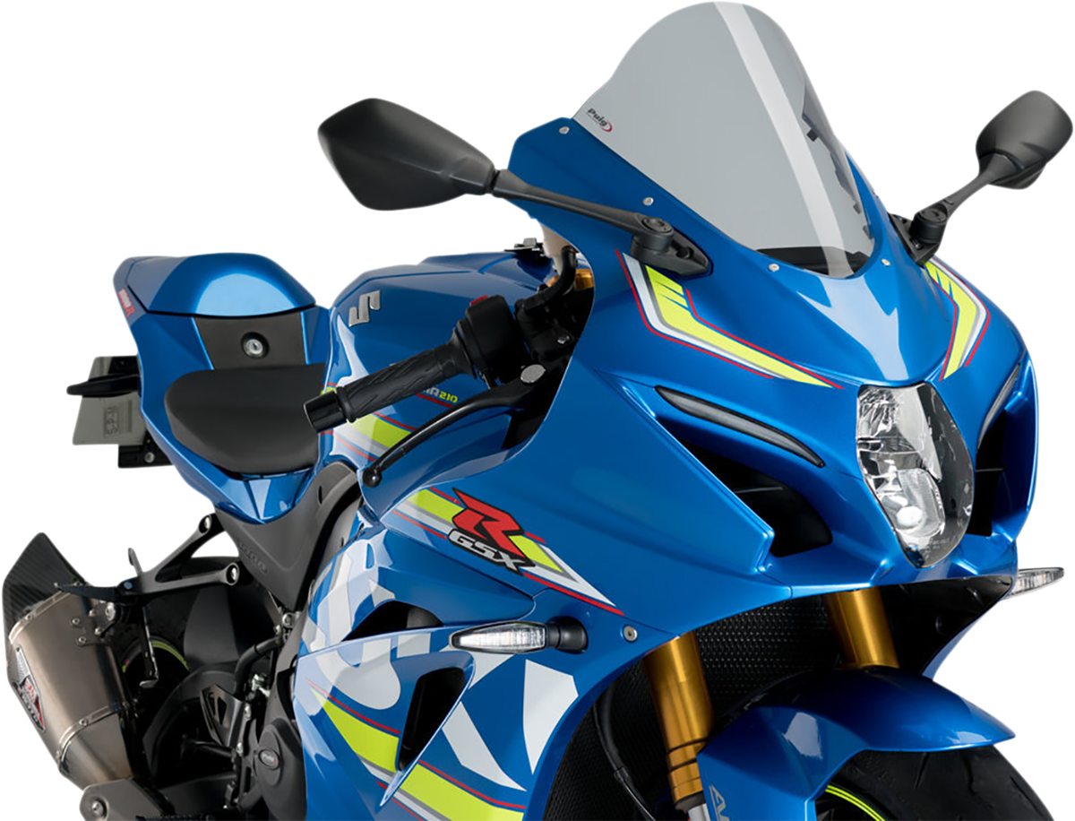 PUIG HI-TECH PARTS Race Windscreen - 11-1/4" - Smoke - GSX-R