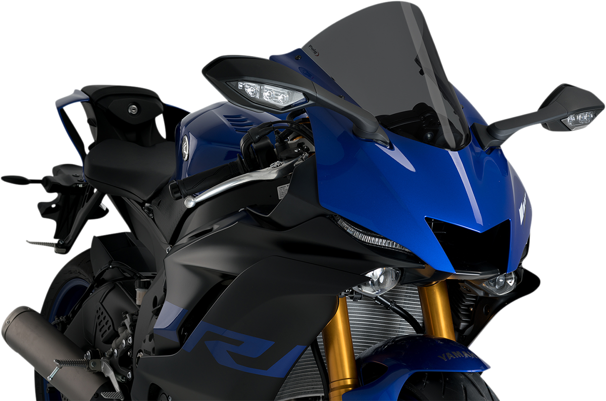 PUIG HI-TECH PARTS Race Windscreen - 14-1/2" - Dark Smoke - YZF-R6/YZF-R7