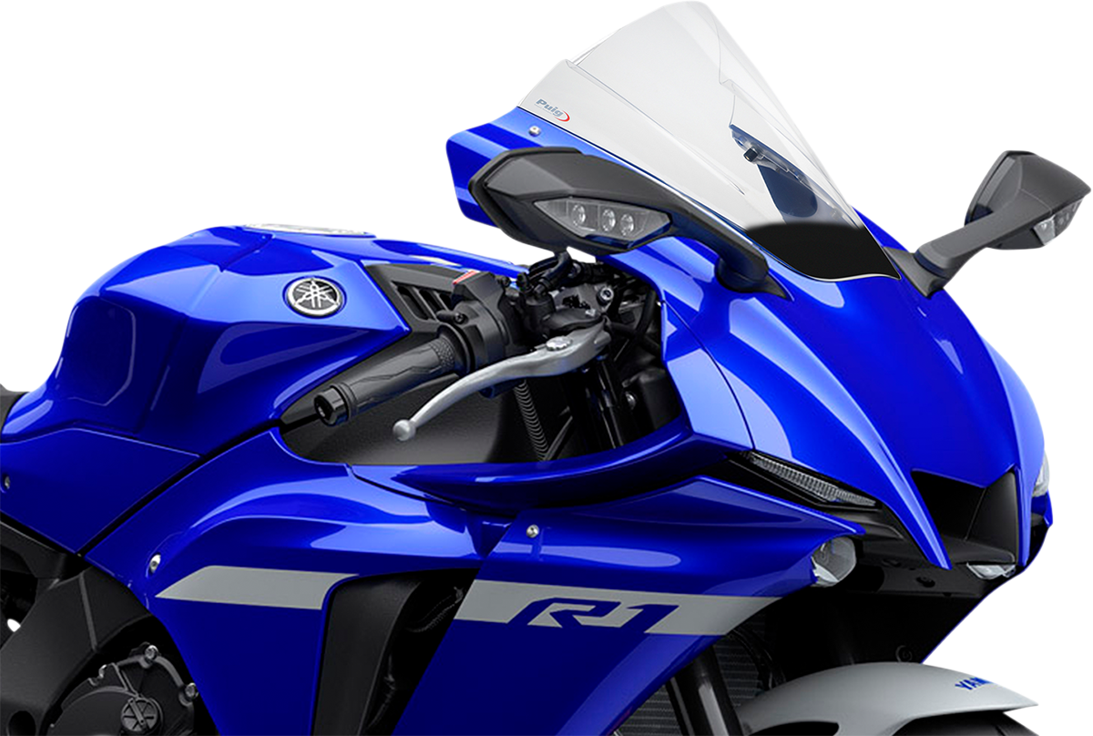 PUIG HI-TECH PARTS Race Windscreen - 13-1/4" - Clear - YZF-R1