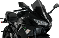 PUIG HI-TECH PARTS Race Windscreen - 19" - Dark Smoke - Kawasaki