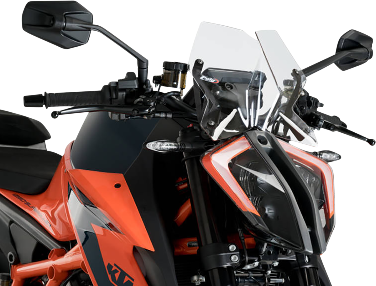 PUIG HI-TECH PARTS New Generation Windscreen - 10-1/2" - Clear - 1290 Super Duke R
