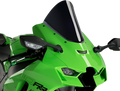PUIG HI-TECH PARTS Race Windscreen - 12-1/2" - Black - Ninja ZX-10R