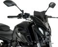 PUIG HI-TECH PARTS New Generation Windscreen - 12-1/2" - Dark Smoke - MT-07