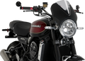 PUIG HI-TECH PARTS Windscreen - 13" - Black/Smoke - Z900RS/SE