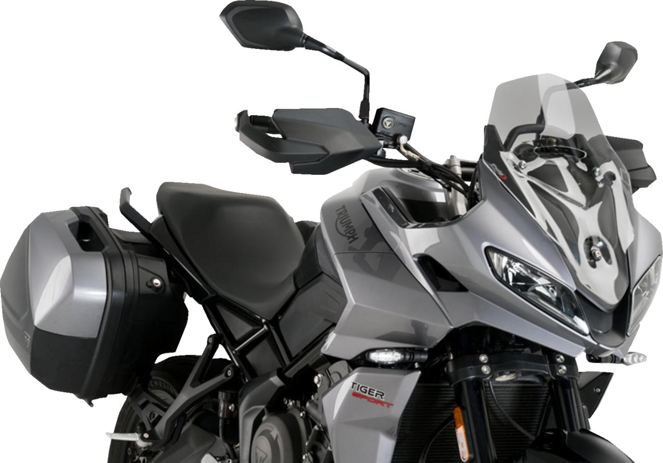 PUIG HI-TECH PARTS Sport Windscreen - 18" - Smoke - Tiger Sport 660