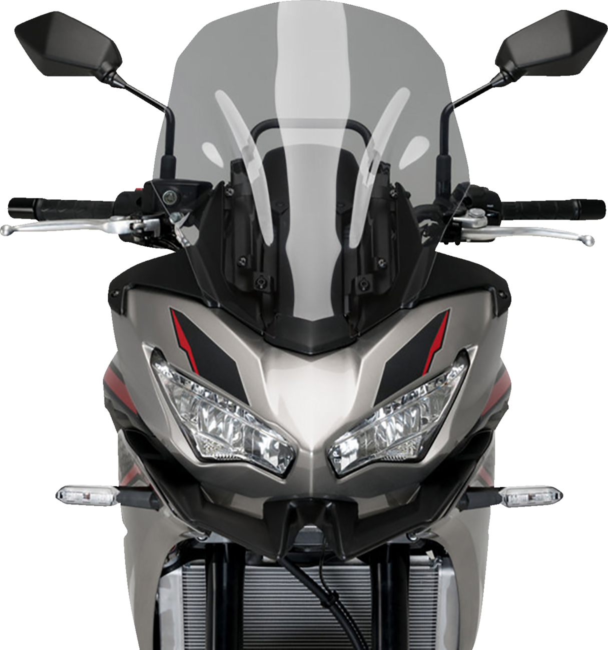 PUIG HI-TECH PARTS Touring Windscreen - 18-3/4" - Smoke - Versys 650