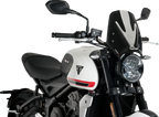 PUIG HI-TECH PARTS New Generation Windscreen - Black - Trident 660
