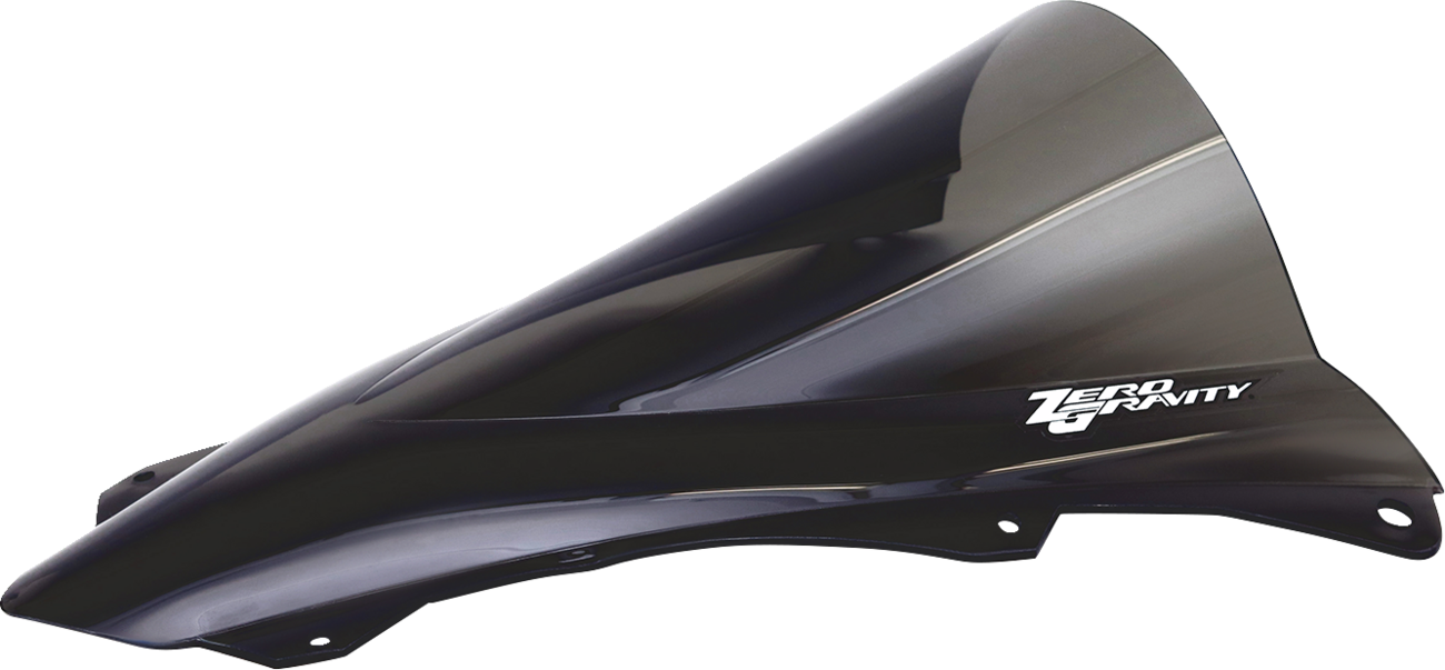 ZERO GRAVITY Double Bubble Windscreen - Dark Smoke - ZX-4RR