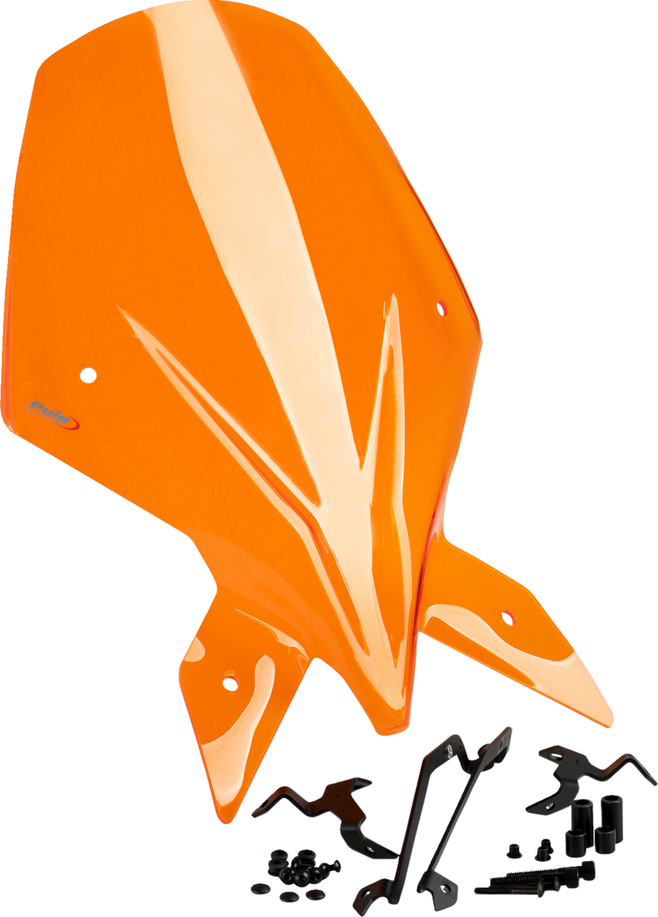PUIG HI-TECH PARTS New Generation Windscreen - Orange - 1390 Super Duke
