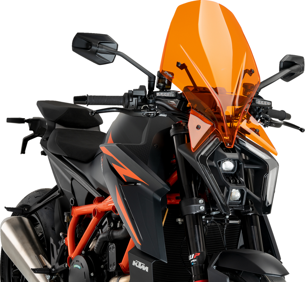 PUIG HI-TECH PARTS New Generation Windscreen - Orange - 1390 Super Duke