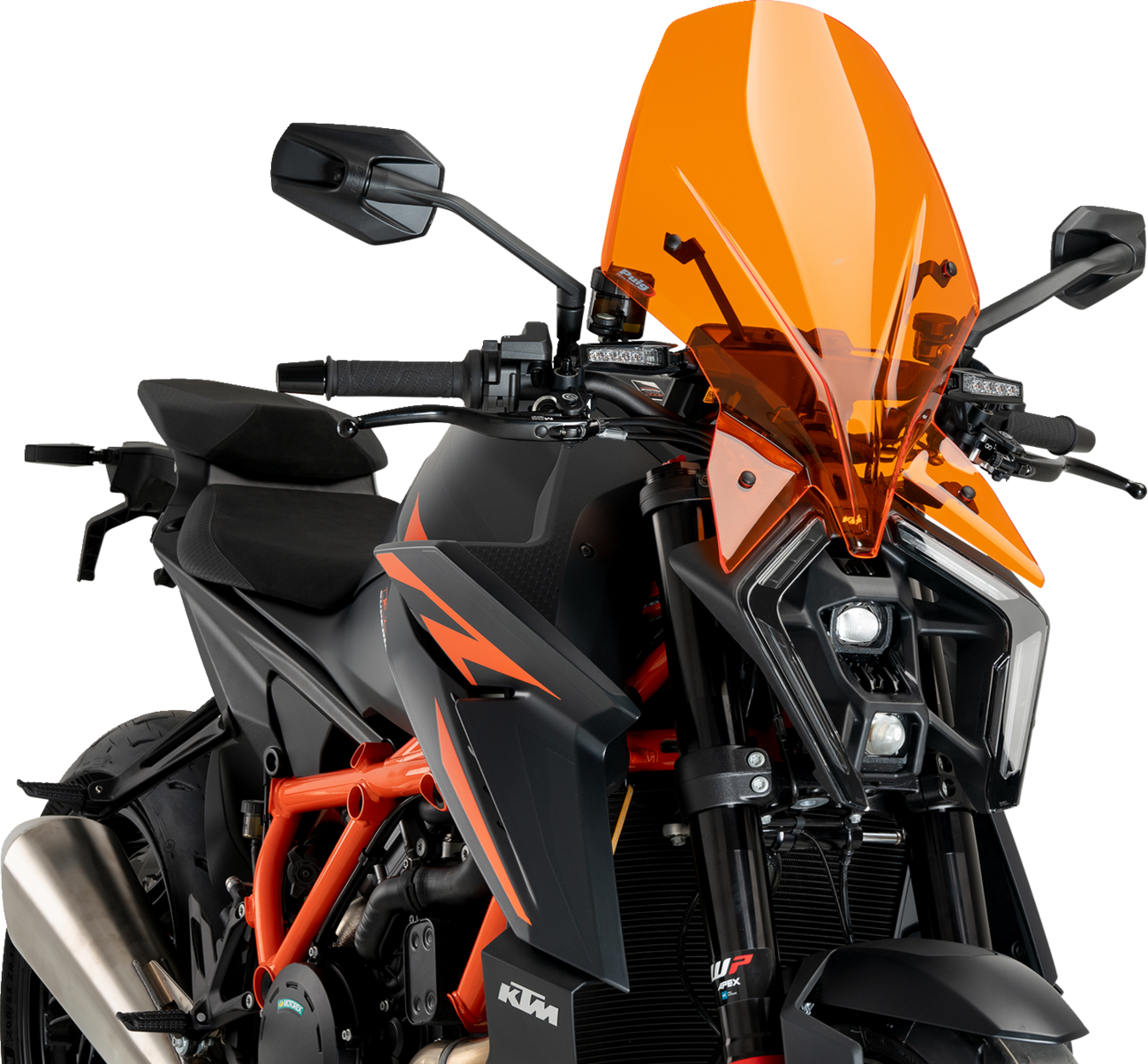 PUIG HI-TECH PARTS New Generation Windscreen - Orange - 1390 Super Duke