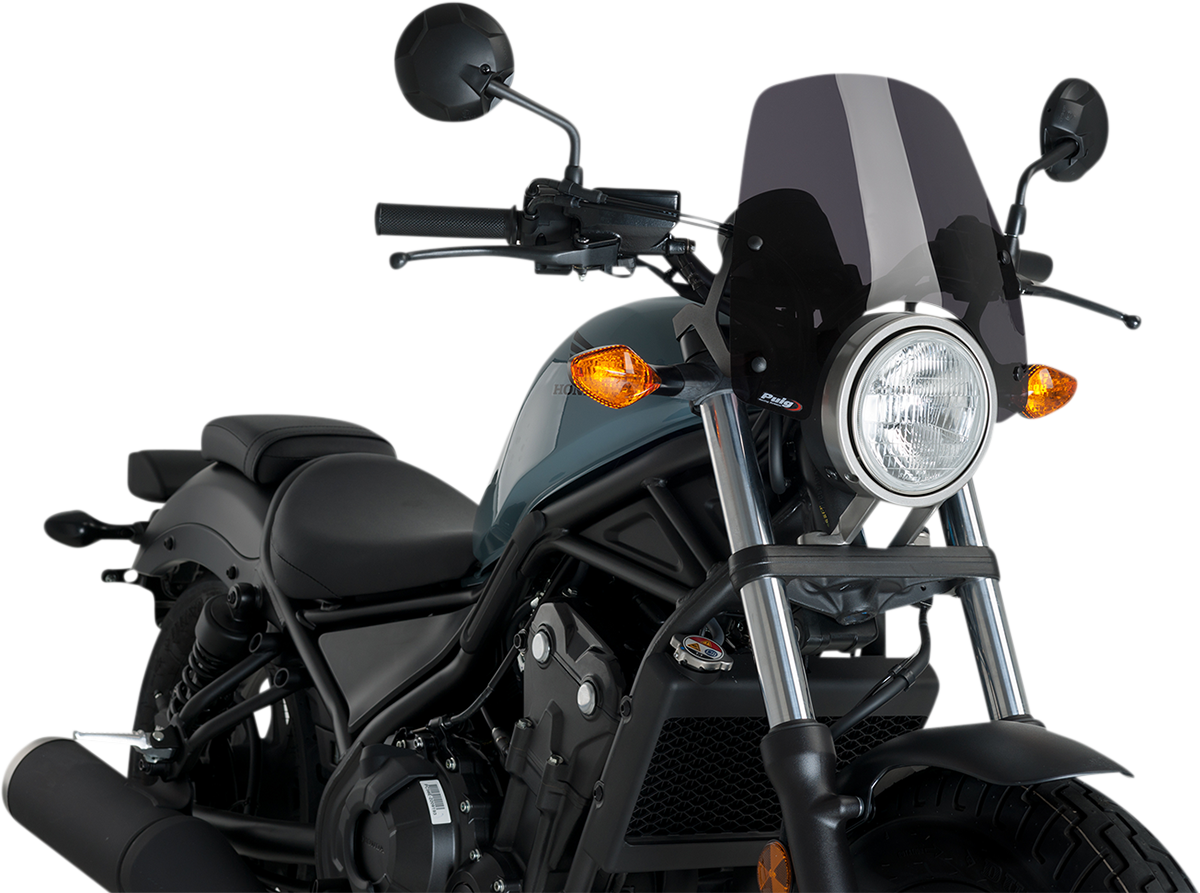PUIG HI-TECH PARTS New Generation Windscreen - Dark Smoke - Rebel
