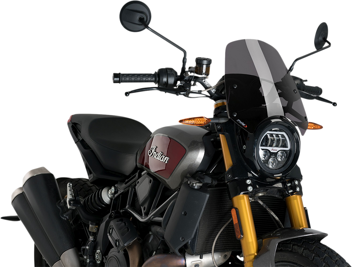 PUIG HI-TECH PARTS New Generation Windscreen - Dark Smoke - FTR 1200