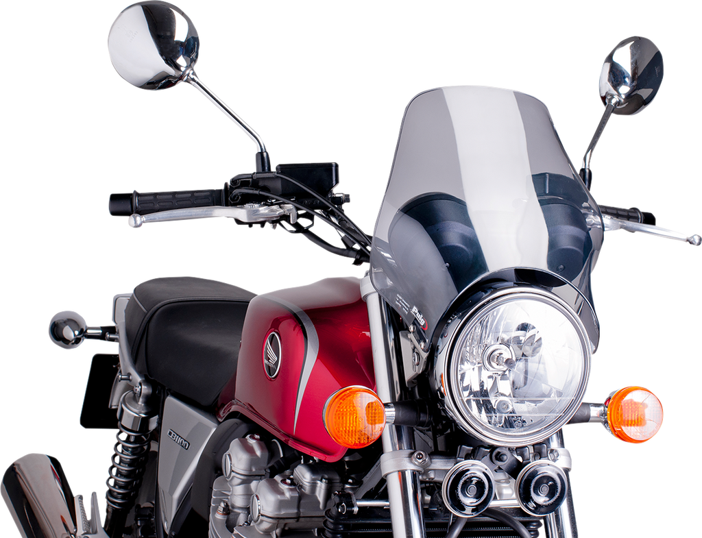 PUIG HI-TECH PARTS Naked Windshield - Smoke