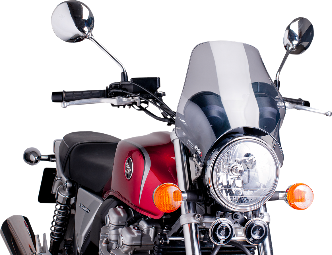 PUIG HI-TECH PARTS Naked Windshield - Smoke