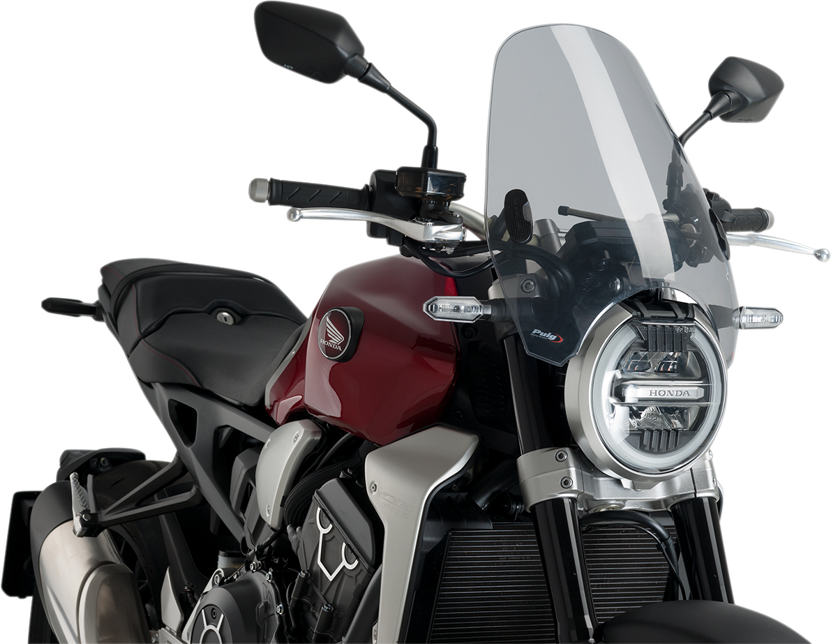 PUIG HI-TECH PARTS Custom II Windshield - Smoke - X11