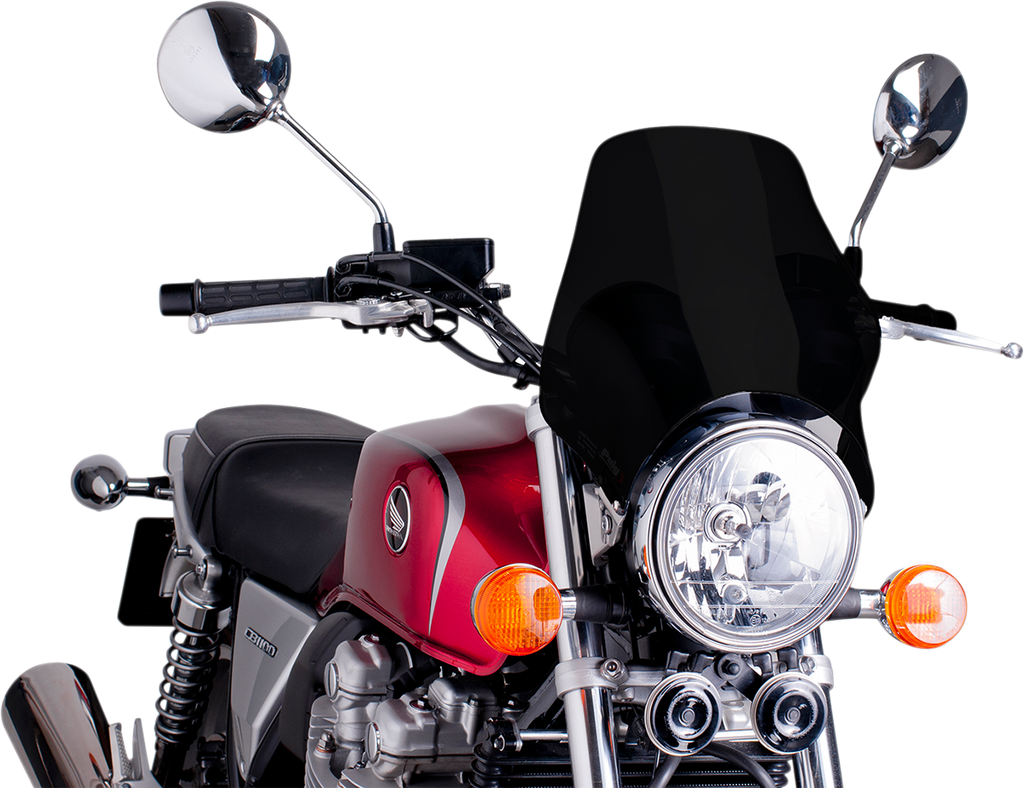 PUIG HI-TECH PARTS Naked Windshield - Black