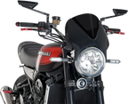 PUIG HI-TECH PARTS Windscreen - Black/Dark Smoke