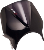 PUIG HI-TECH PARTS Windscreen - Black/Dark Smoke