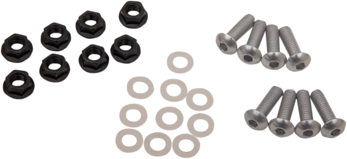 PUIG HI-TECH PARTS Windscreen Screw Kit - Silver
