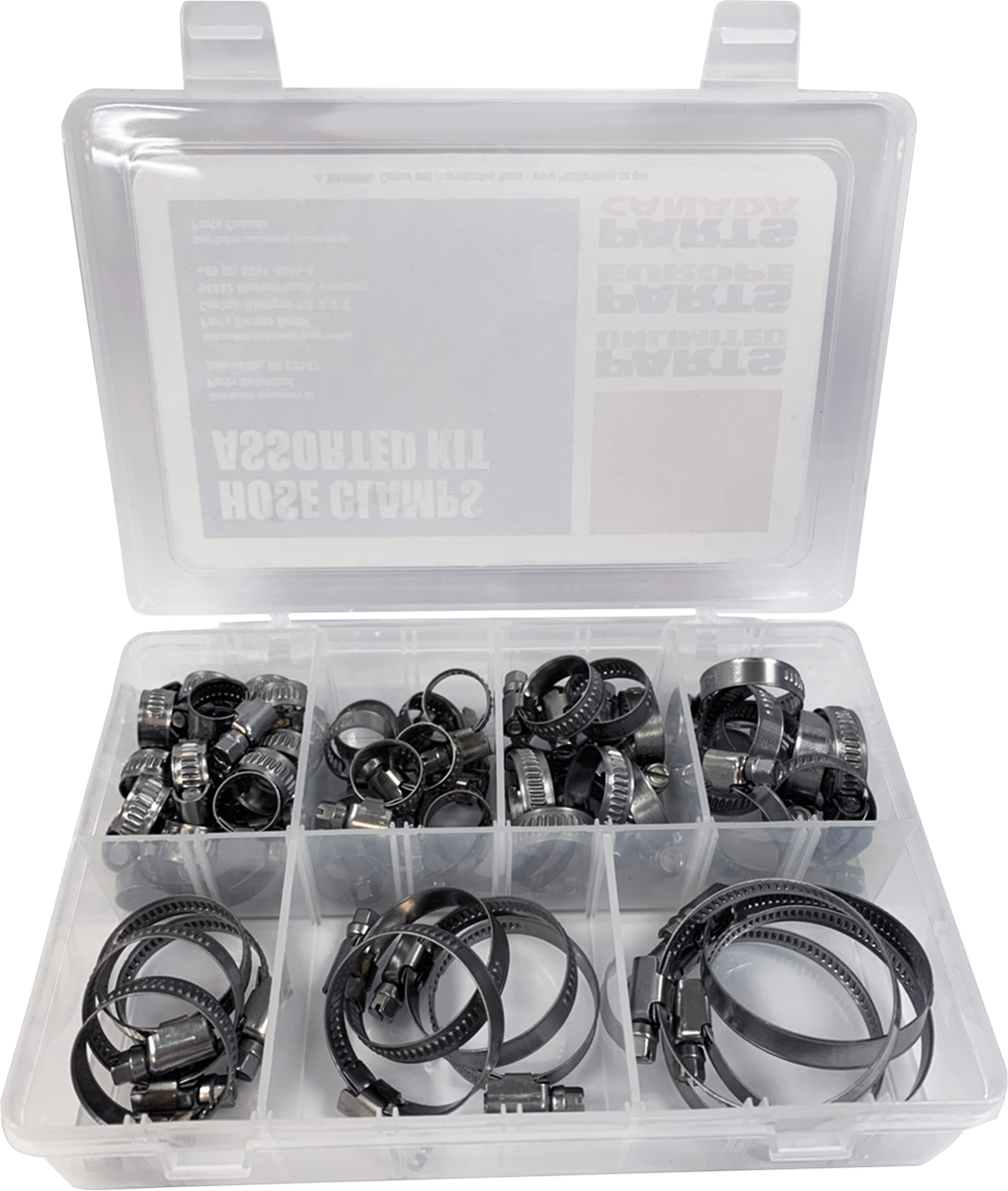 Parts Unlimited Hose Clamp Asst Kit 60PCS