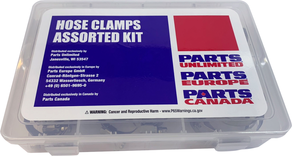 Parts Unlimited Hose Clamp Asst Kit 60PCS