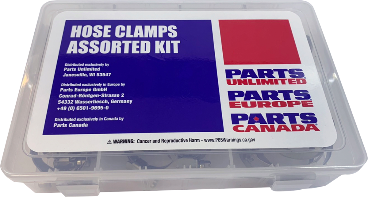 Parts Unlimited Hose Clamp Asst Kit 60PCS