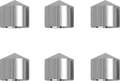 Ciro Caps Rckr Box Peaked - Chrome