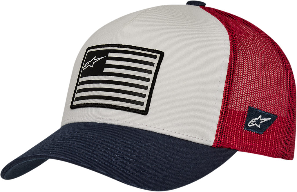 ALPINESTARS Flag Snapback Hat - Military/Black - One Size