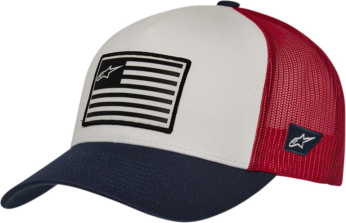 ALPINESTARS Flag Snapback Hat - Military/Black - One Size