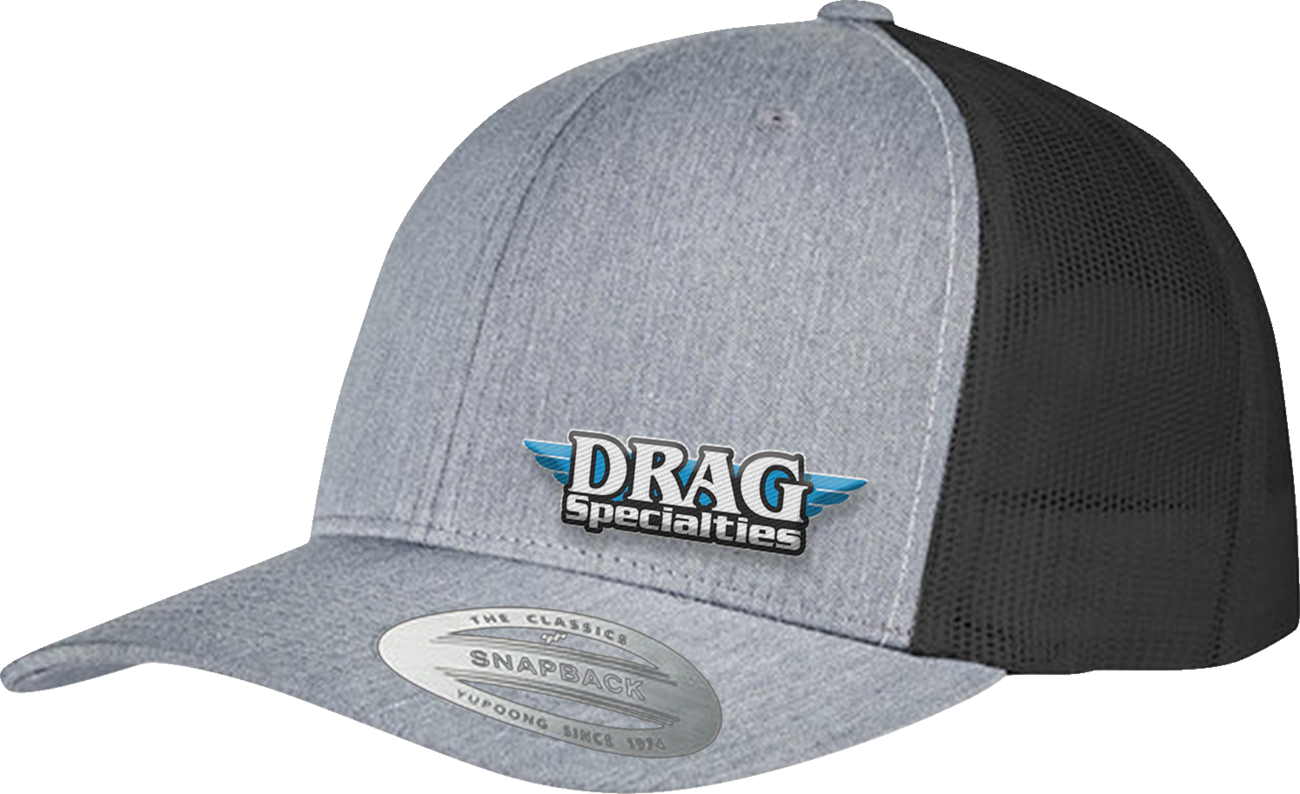 Drag Specialties Hat Drag Mesh Snpbk - Gray/Black
