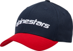 ALPINESTARS Linear Hat - Navy/Red - Small/ Medium