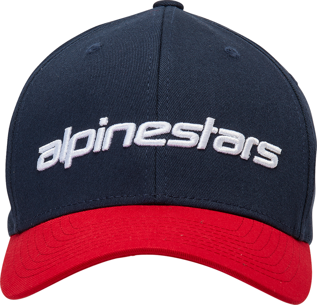 ALPINESTARS Linear Hat - Navy/Red - Small/ Medium