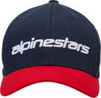 ALPINESTARS Linear Hat - Navy/Red - Small/ Medium