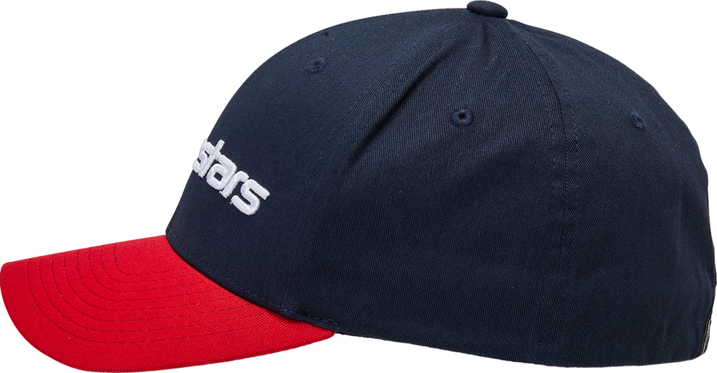 ALPINESTARS Linear Hat - Navy/Red - Small/ Medium