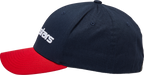 ALPINESTARS Linear Hat - Navy/Red - Small/ Medium