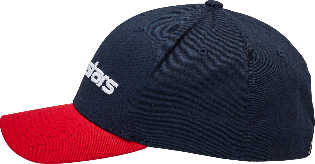 ALPINESTARS Linear Hat - Navy/Red - Small/ Medium