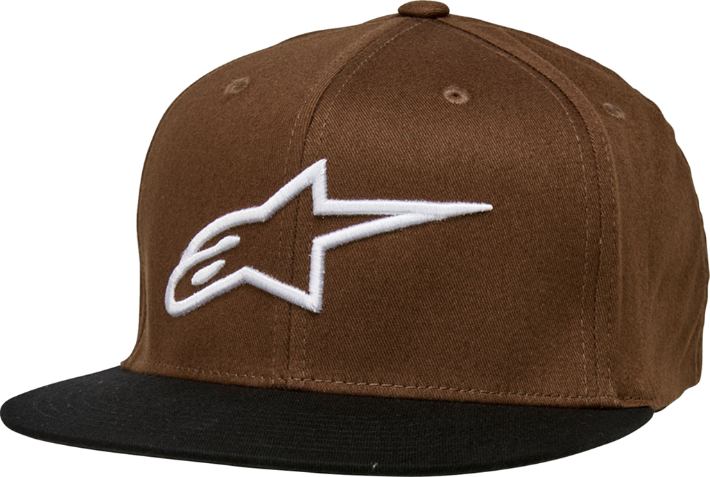 ALPINESTARS Ageless Flat Bill Hat - Brown/Black - Large/XL