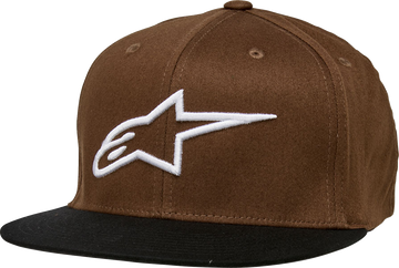 ALPINESTARS Ageless Flat Bill Hat - Brown/Black - Large/XL