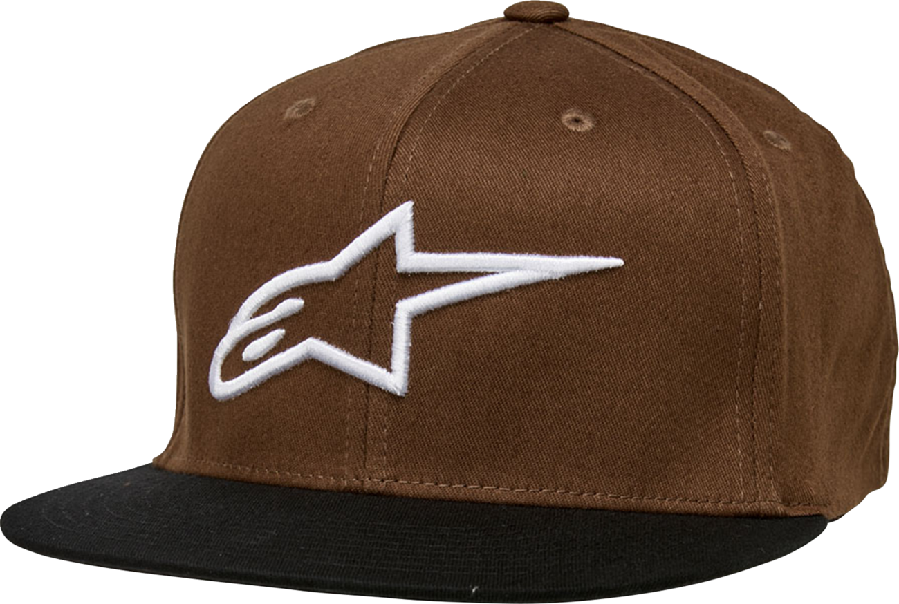 ALPINESTARS Ageless Flat Bill Hat - Brown/Black - Large/XL