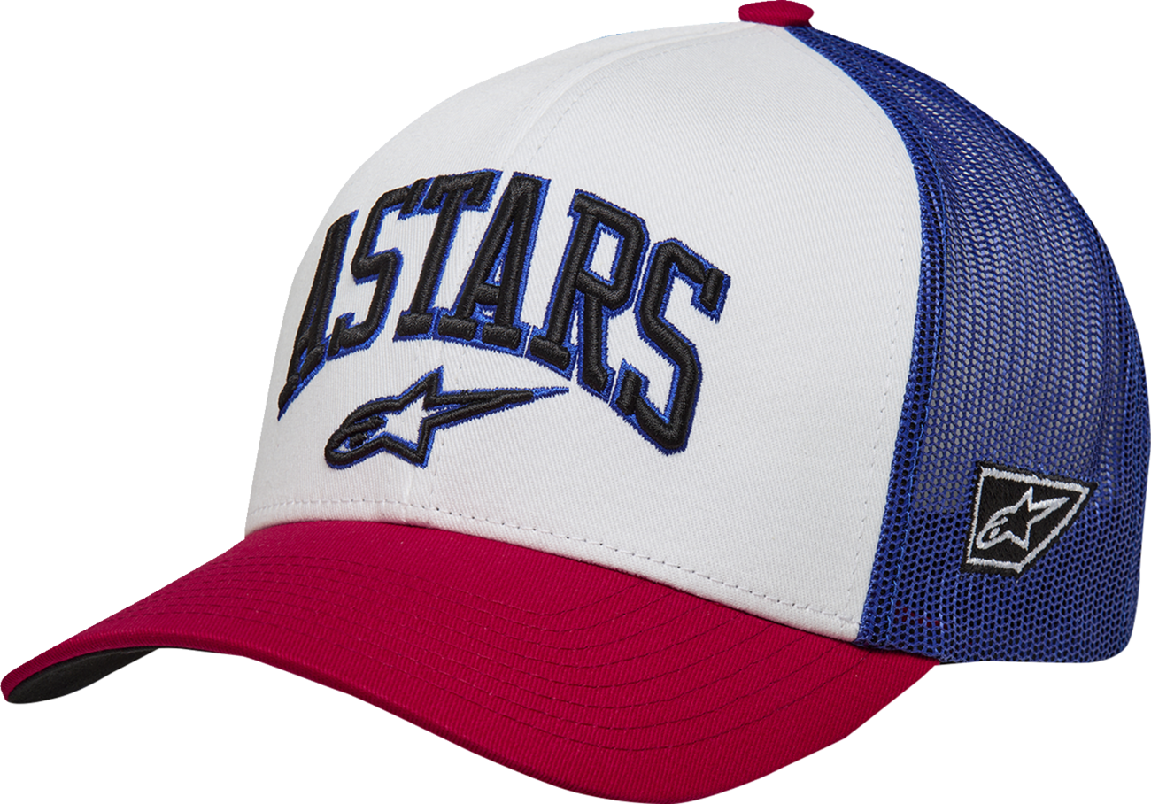 ALPINESTARS Dunker Hat - White/Red/Blue - One Size