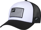ALPINESTARS Flag Snapback Hat - White/Black